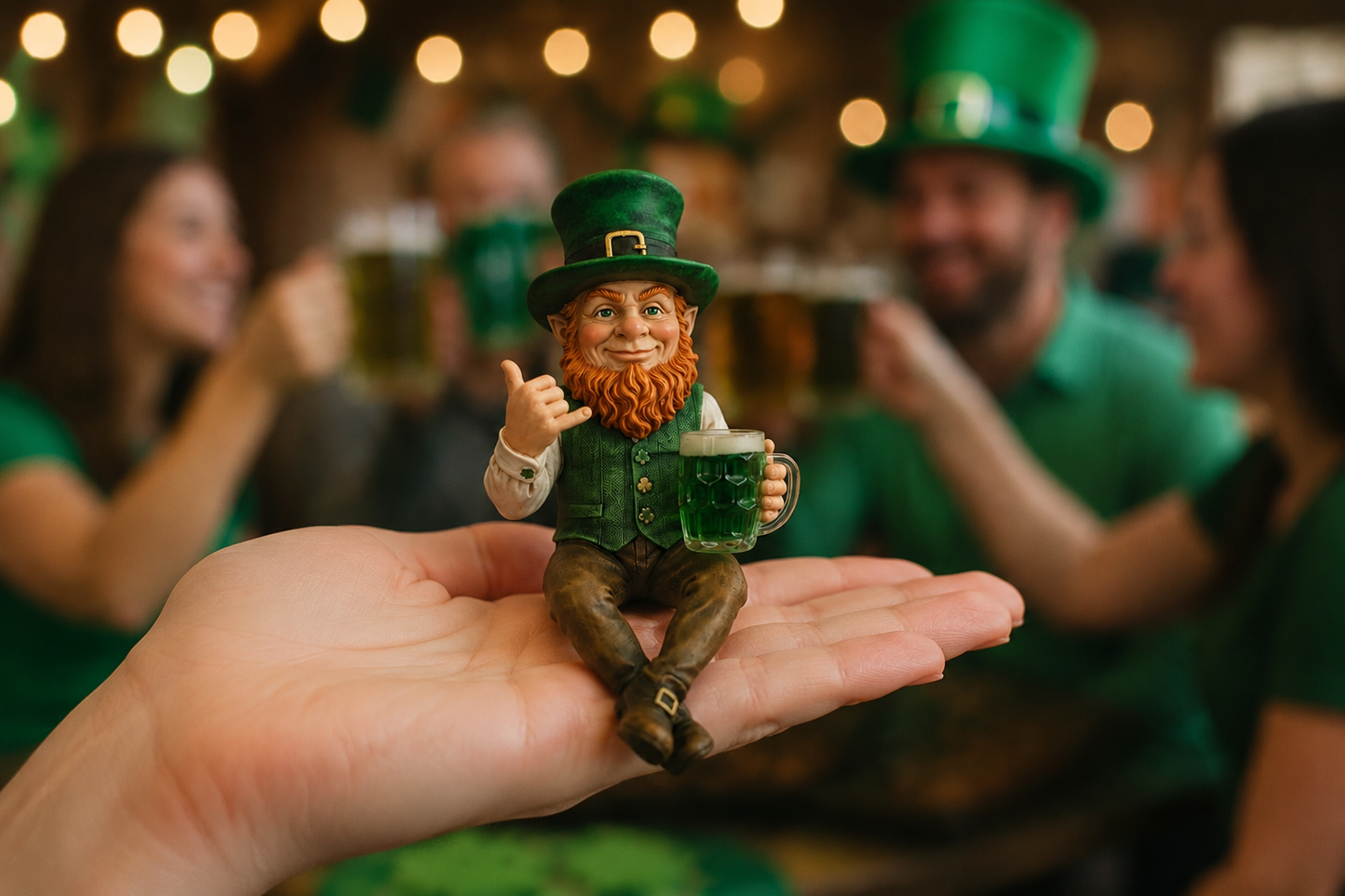 🍀 Irish Leprechaun Shaka Shelf Sitter Doll🤙