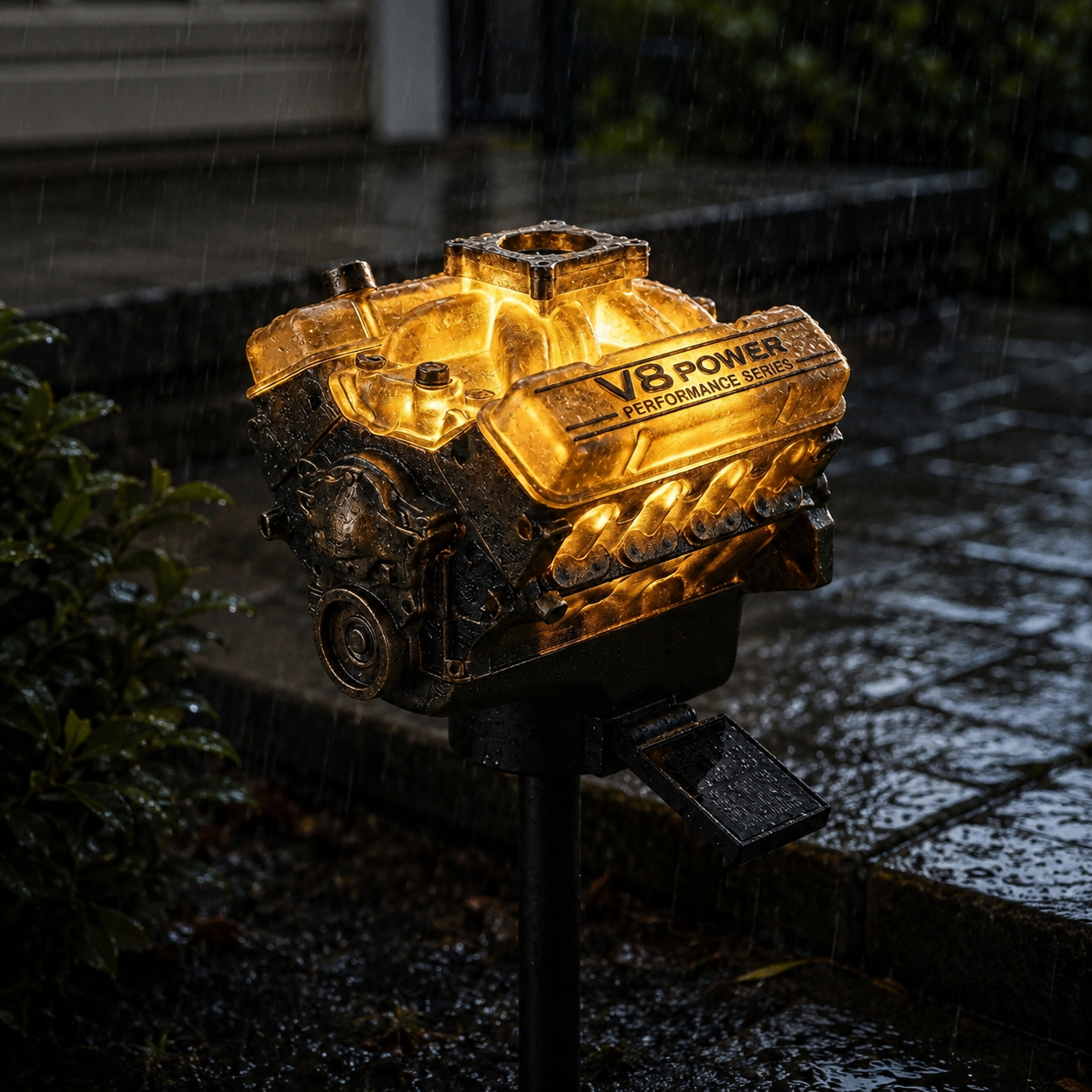 ☀️ V8 Engine Outdoor Solar Garden Light 💡