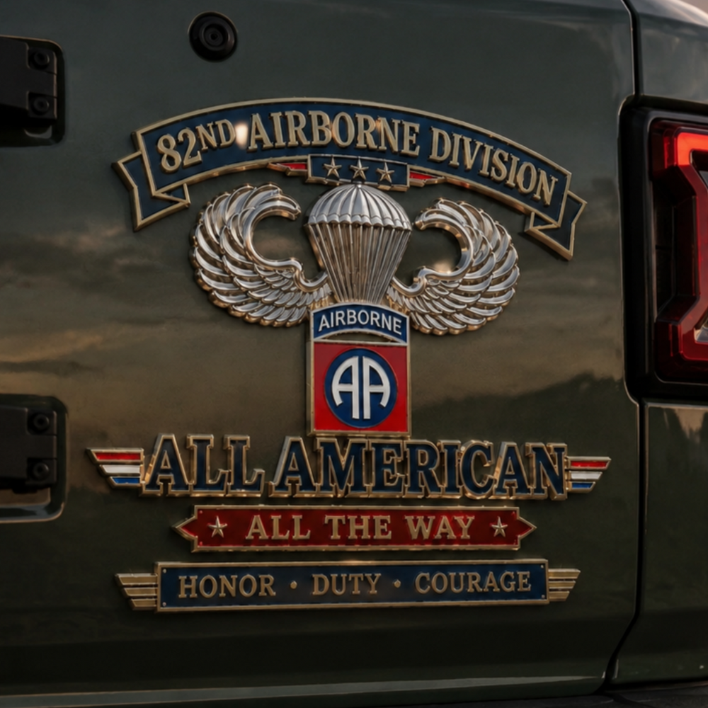 🪂82nd Airborne Division Vehicle Decal Emblem