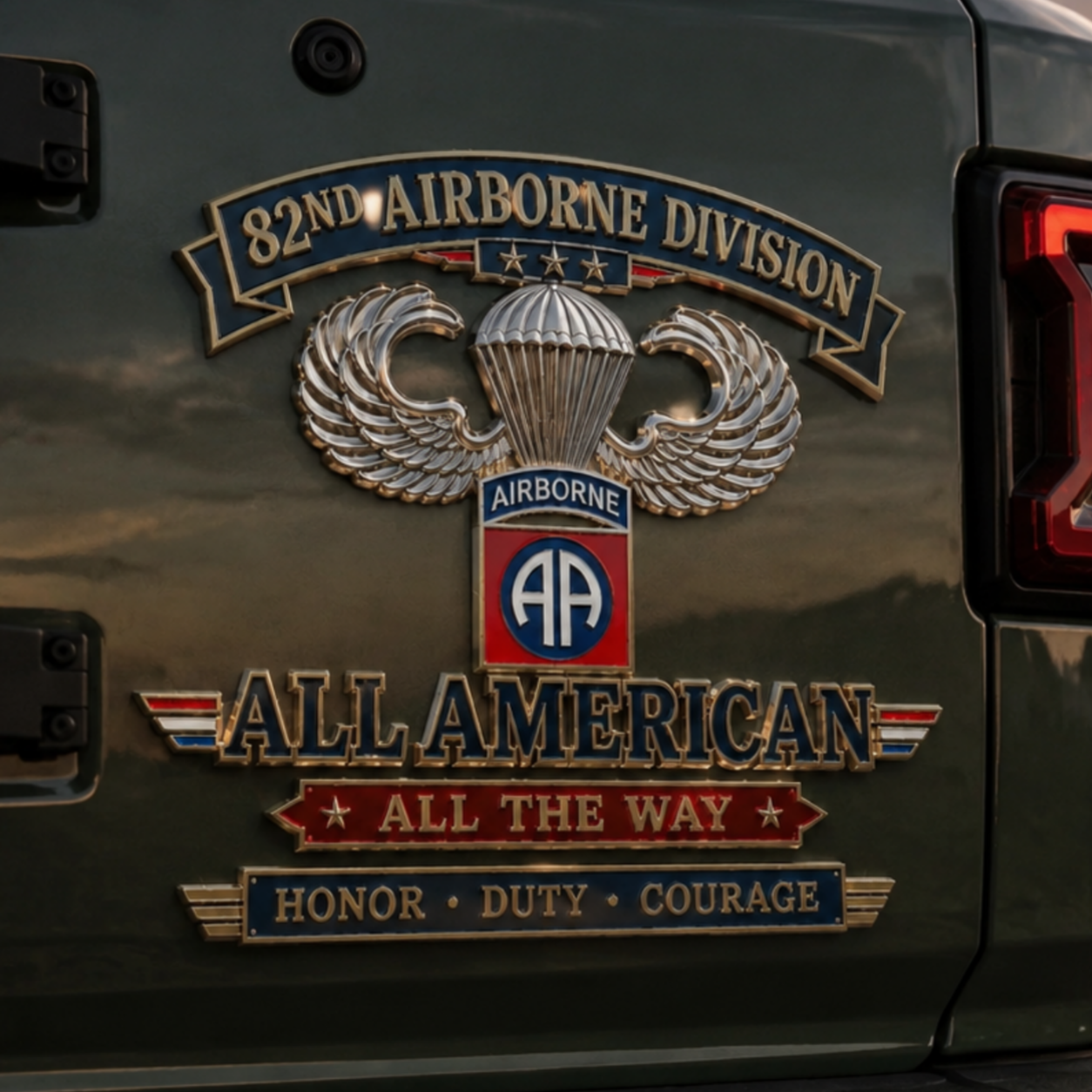 🪂82nd Airborne Division Vehicle Decal Emblem