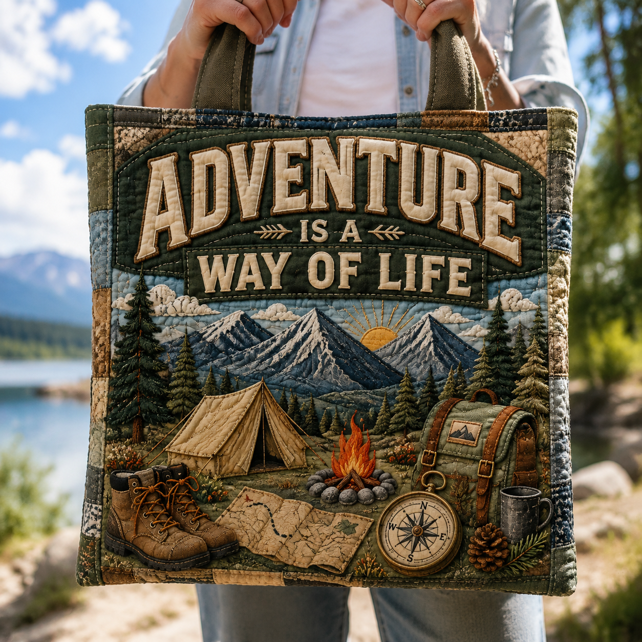 Adventure Is A Way Of Life Canvas Tote Bag