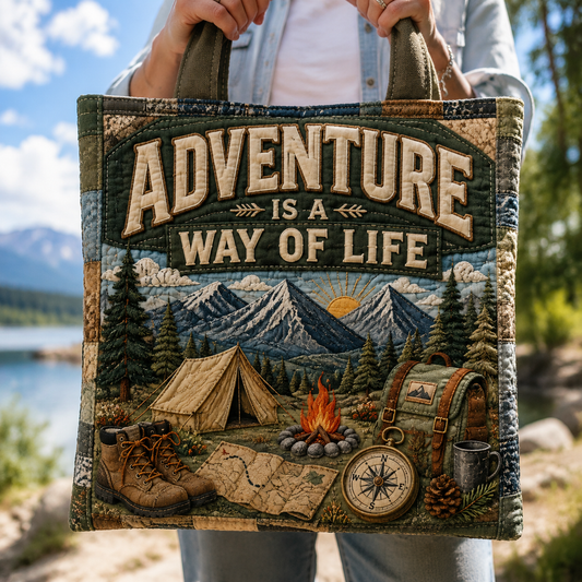 Adventure Is A Way Of Life Canvas Tote Bag