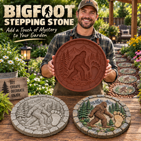 👣Bigfoot Stepping Stones Outdoor Garden Art Mold🦍
