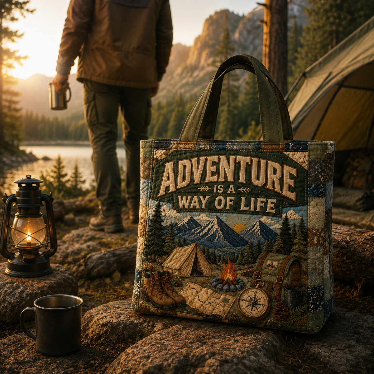 Adventure tote details