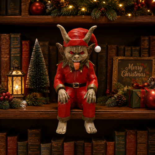😈Krampus Dark Christmas Resin Elf Figurine🎄