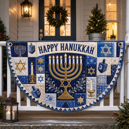 🕎 Happy Hanukkah Outdoor Garden Decorative Hanging Flag