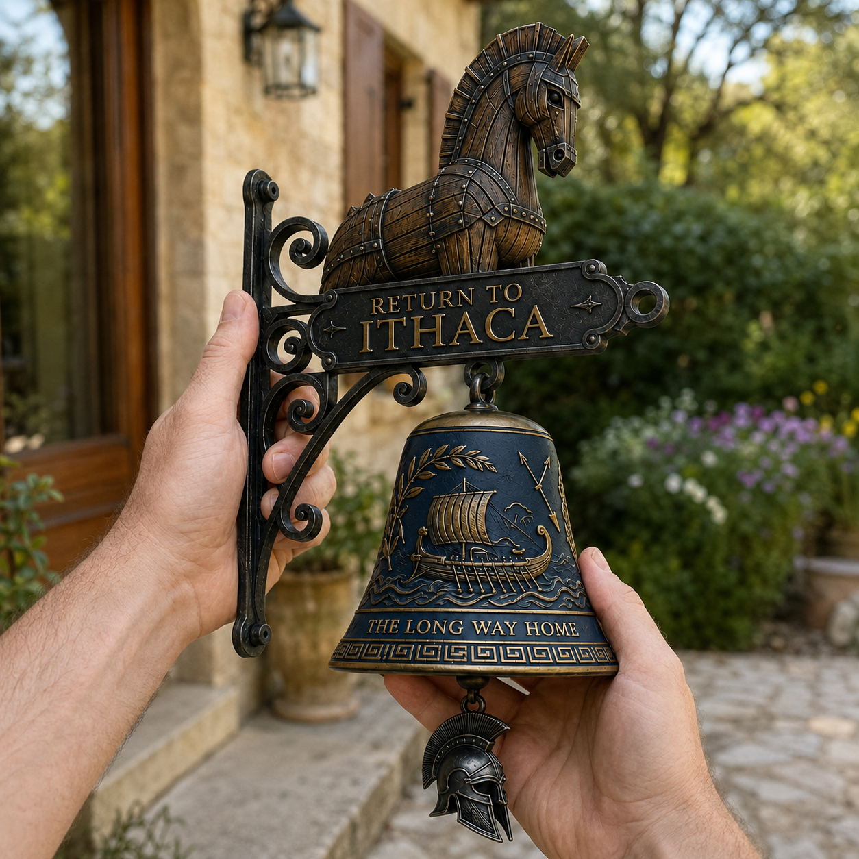The Road Back to Ithaca Door Bell Decor