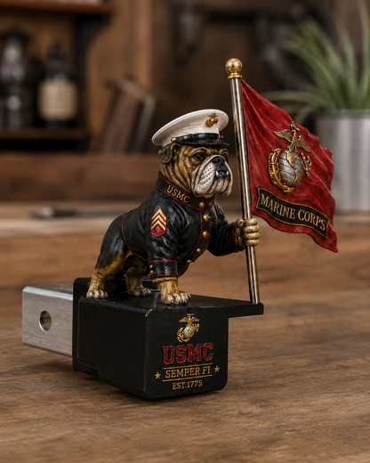 🪖Semper Fi Marine Bulldog Hitch Cover | 2" Receiver