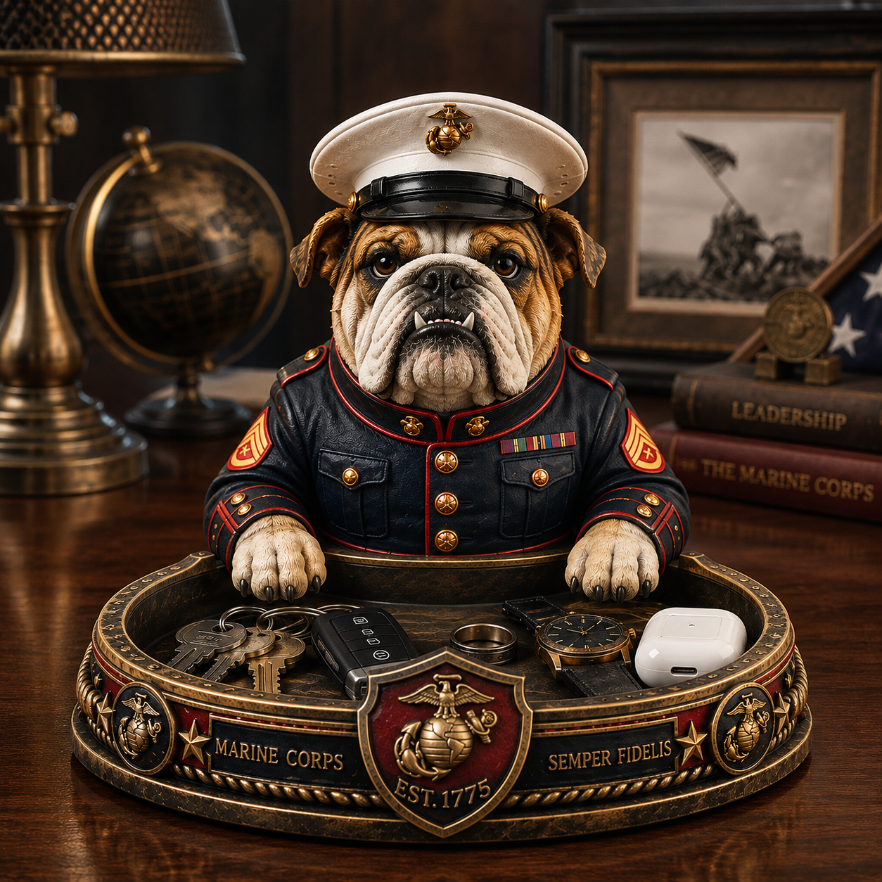 🔥Marine Corps The Devil Dog Valet Tray