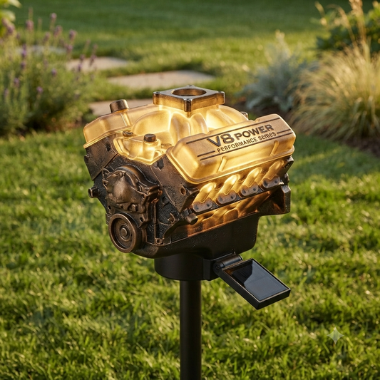 ☀️ V8 Engine Outdoor Solar Garden Light 💡