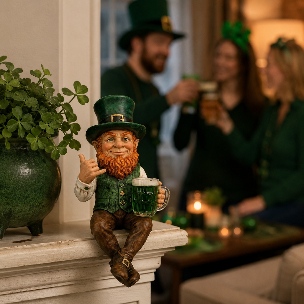 🍀 Irish Leprechaun Shaka Shelf Sitter Doll🤙