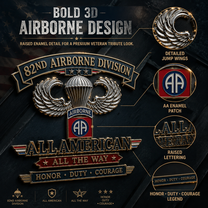 🪂82nd Airborne Division Vehicle Decal Emblem