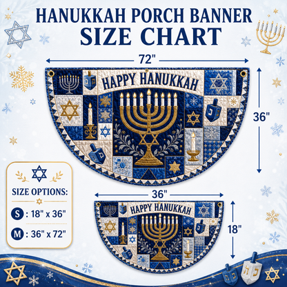 🕎 Happy Hanukkah Outdoor Garden Decorative Hanging Flag