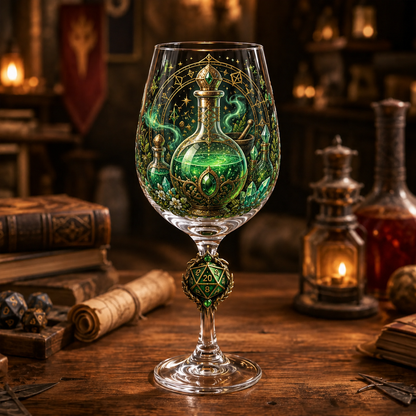 🎲D20 Fantasy Goblet Wine Glass 6pcs Set🍷