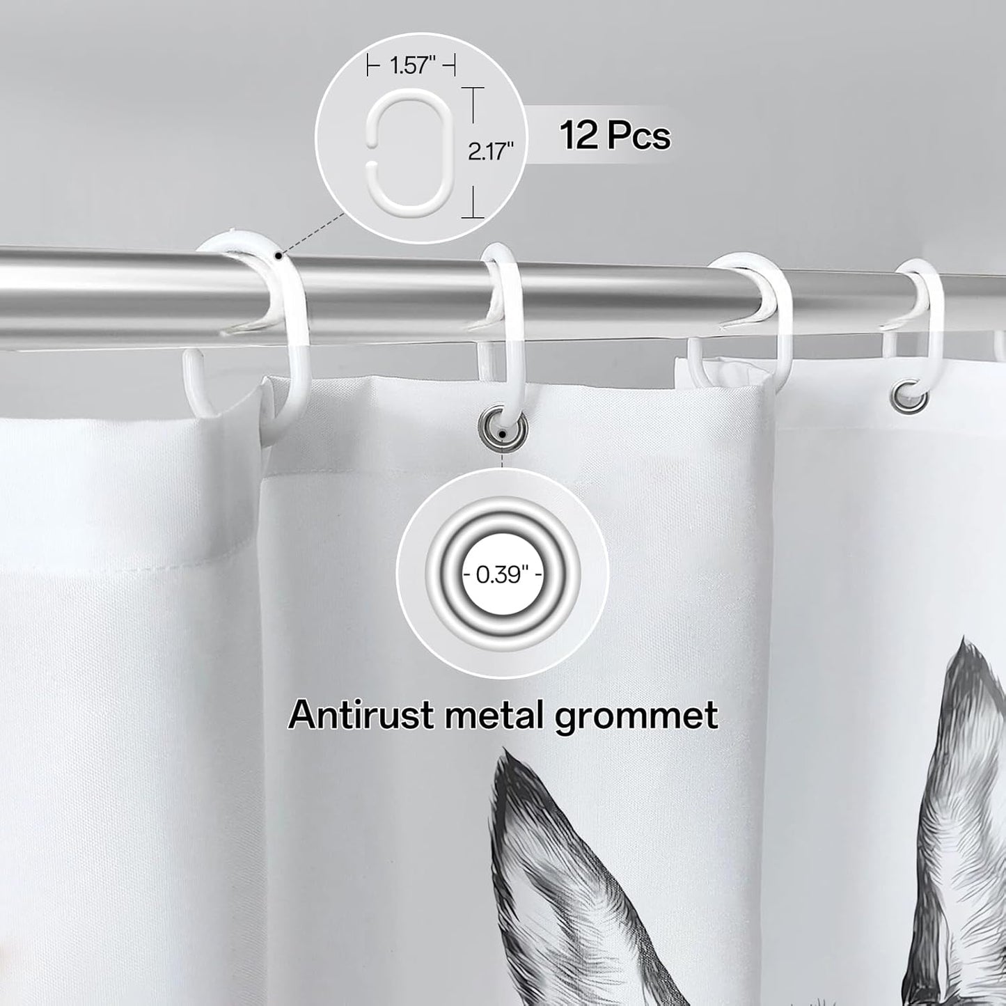 Are You Pooping? Donkey Shower Curtain