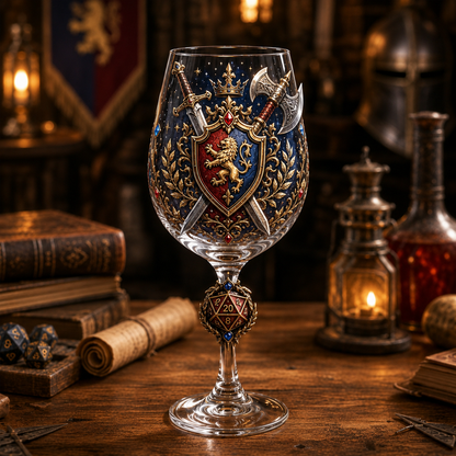 🎲D20 Fantasy Goblet Wine Glass 6pcs Set🍷
