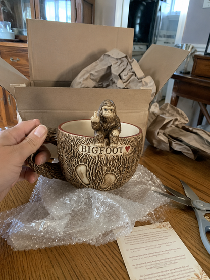 BIGFOOT Middle Finger Funny Ceramic Mug