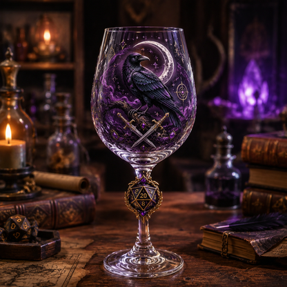 🎲D20 Fantasy Goblet Wine Glass 6pcs Set🍷