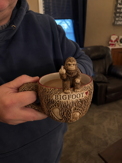 BIGFOOT Middle Finger Funny Ceramic Mug