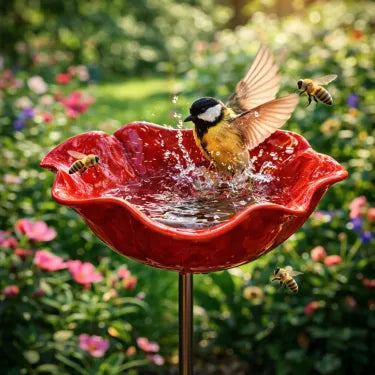 🎁Handmade Metal Flower Garden Stake🐦