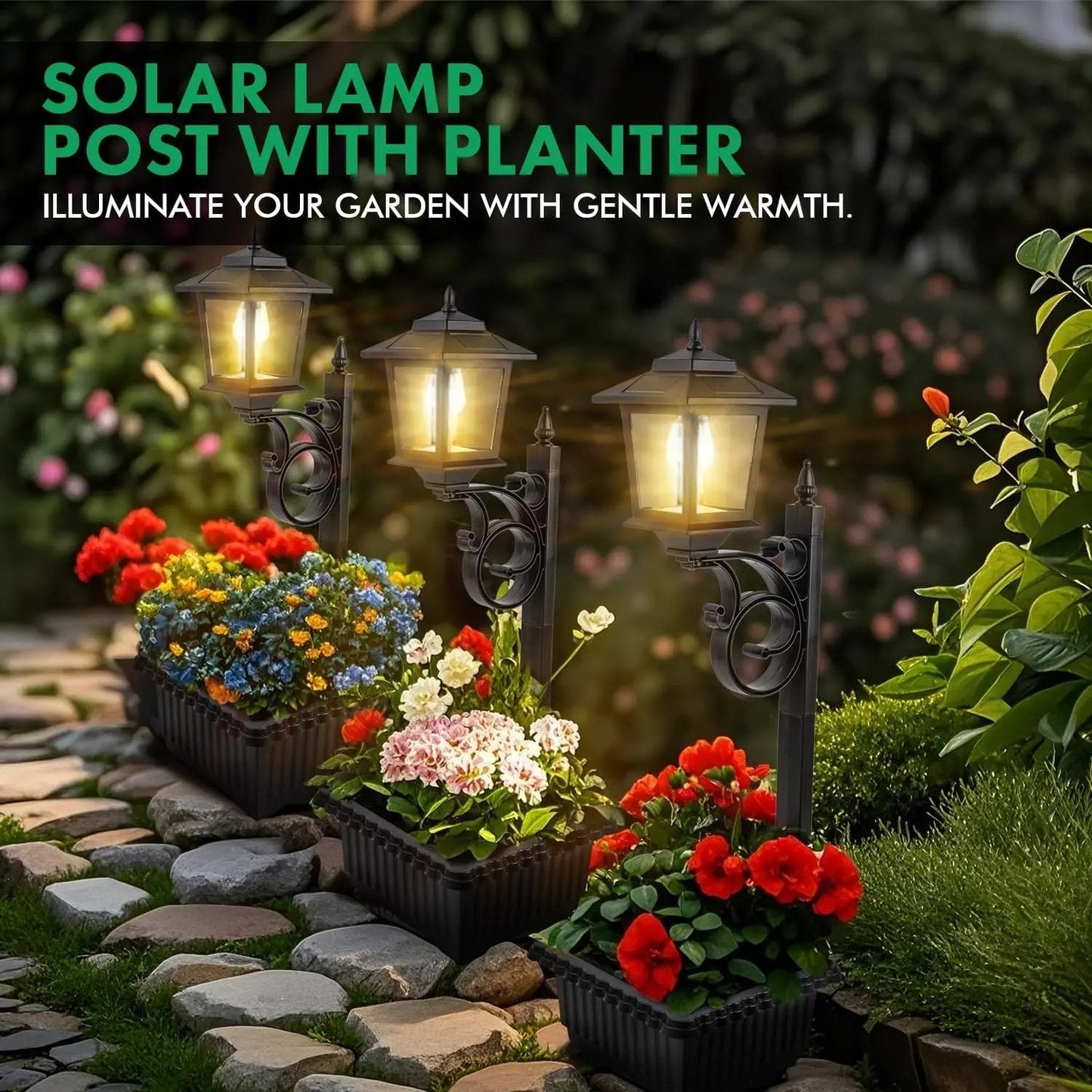 🌻Factory Direct Sales 49% Off !- 🌞💐Solar Flower Pot Lamp
