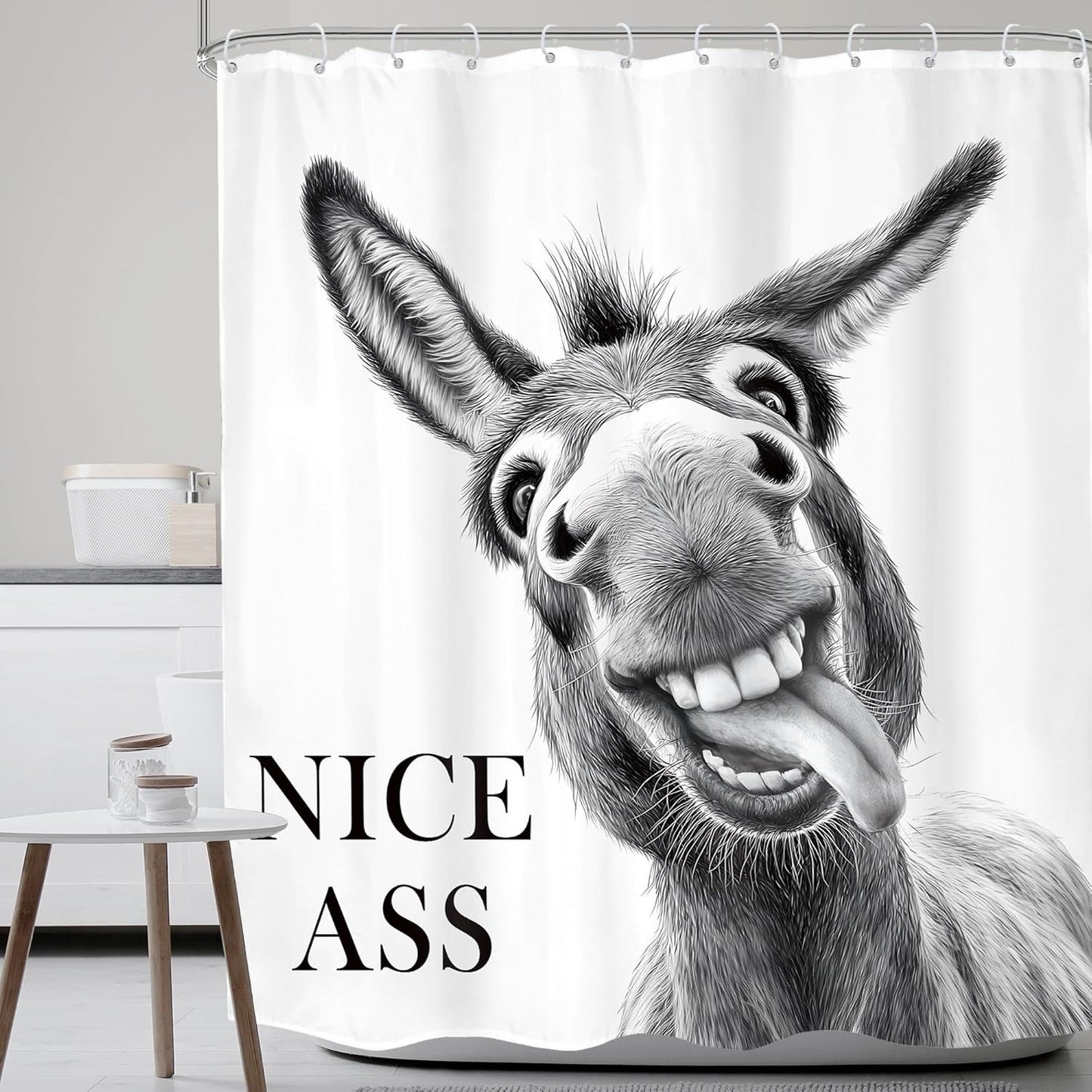 Are You Pooping? Donkey Shower Curtain